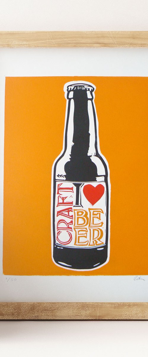 "I love craft beer" by Carolynne Coulson