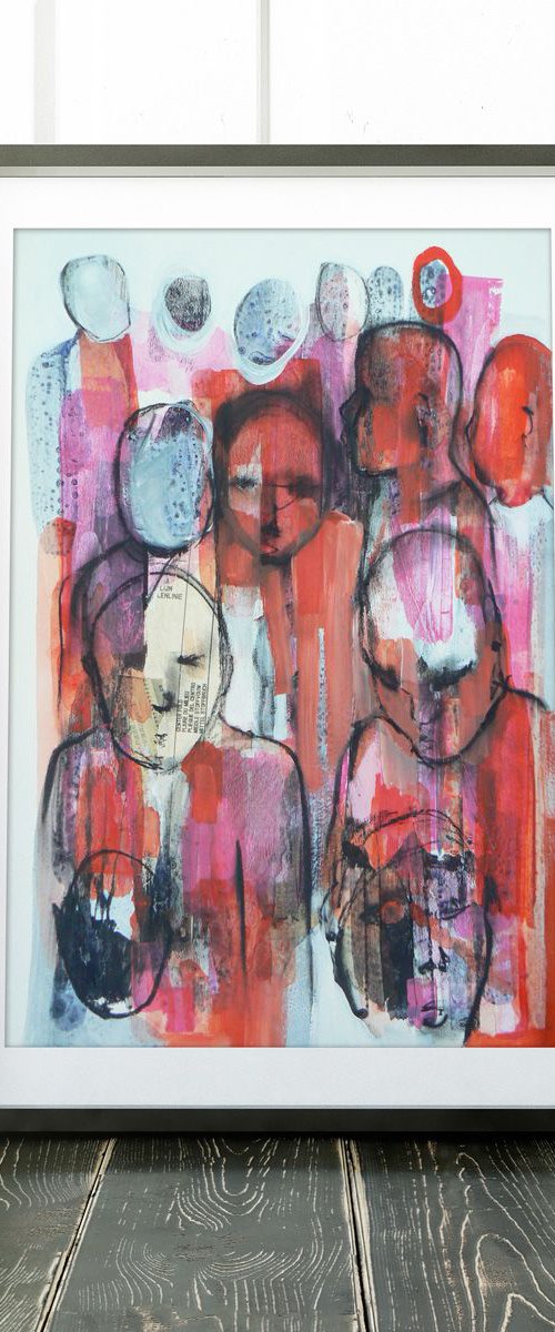 Study of a crowd #1 by Carolynne Coulson