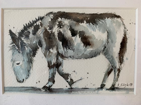 Watercolour Donkey