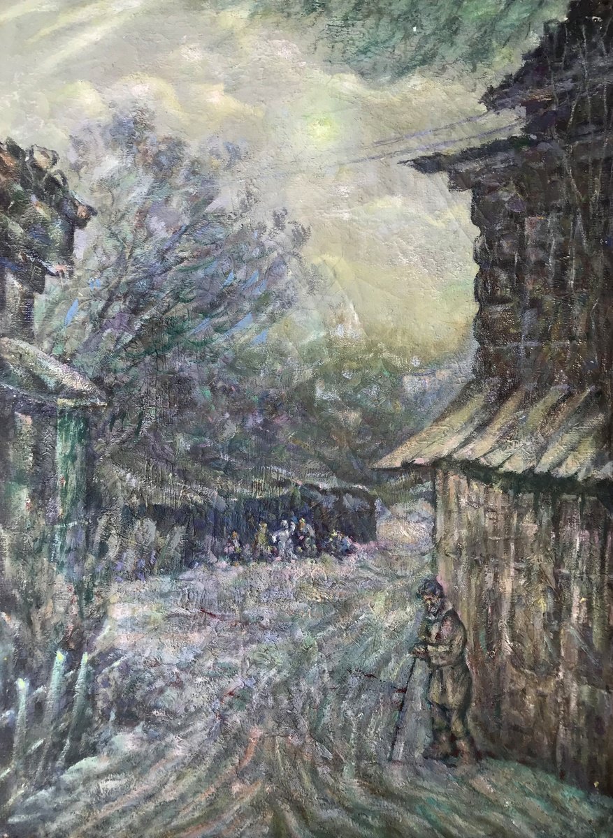 Impressionistic Landscape Oil Painting By Ivan Shapoval, 28 X 37, Where Did My Youth Go, Original Artwork