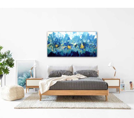 Blue Happiness Extra Large Abstract Painting