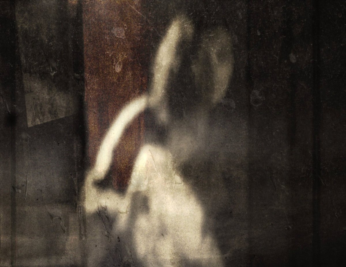 Impressionistic Portrait Photograph By Philippe Berthier, 26 X 20", Nettoyage De Vitres....., Original Artwork