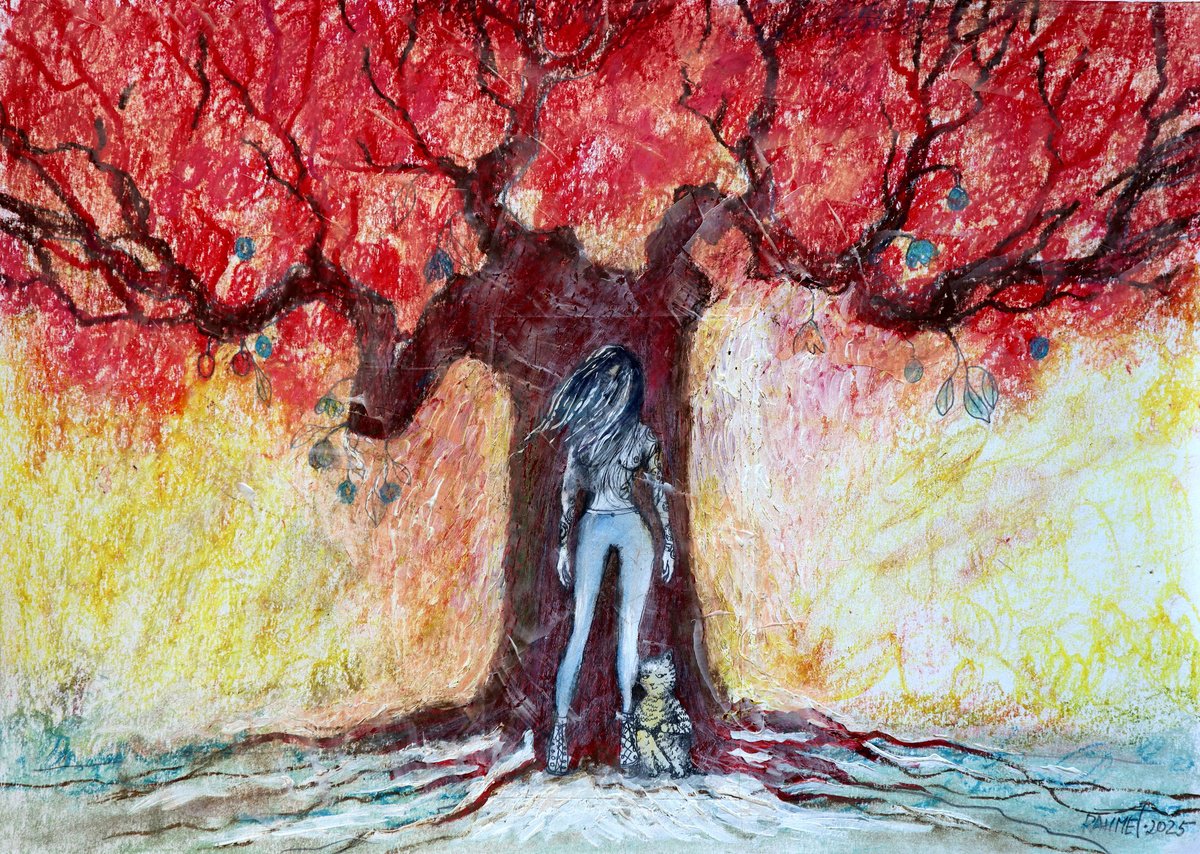 Impressionistic Botanical Acrylic Painting By Rakhmet Redzhepov, 23 X 17", Fantasy With Flowers 288, Original Artwork