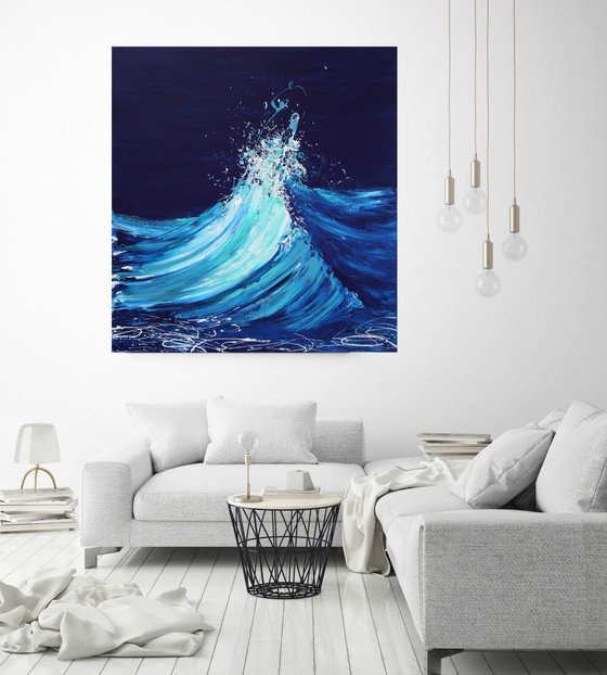 Wave Series 'Rising' Large Seascape