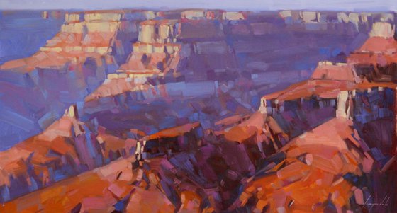 Grand Canyon Arizona Original large painting on canvas Painting in handmade