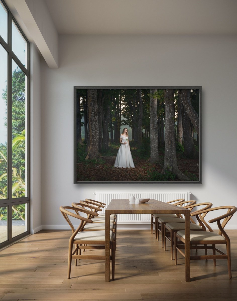 Photorealistic Portrait Photograph By Dmitry Ersler, 51 X 40, The Secrets Of The Woods., Original Artwork