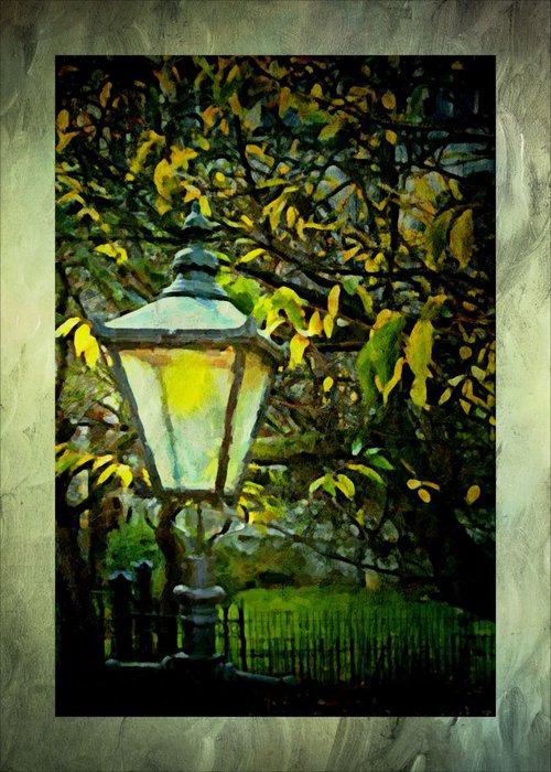 Painted Street Lamp by Martin  Fry