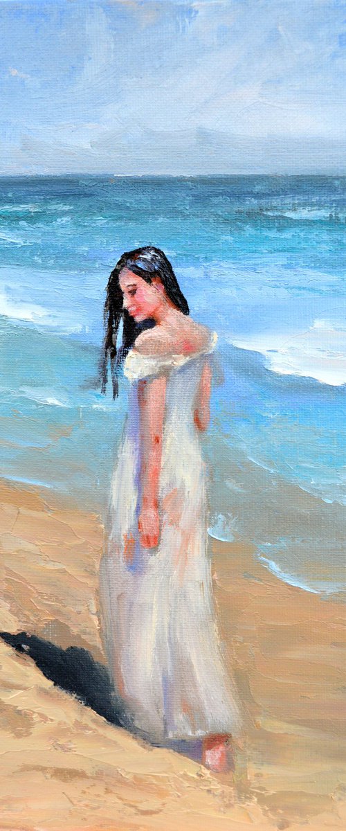 In solitude by the sea by Elena Lukina