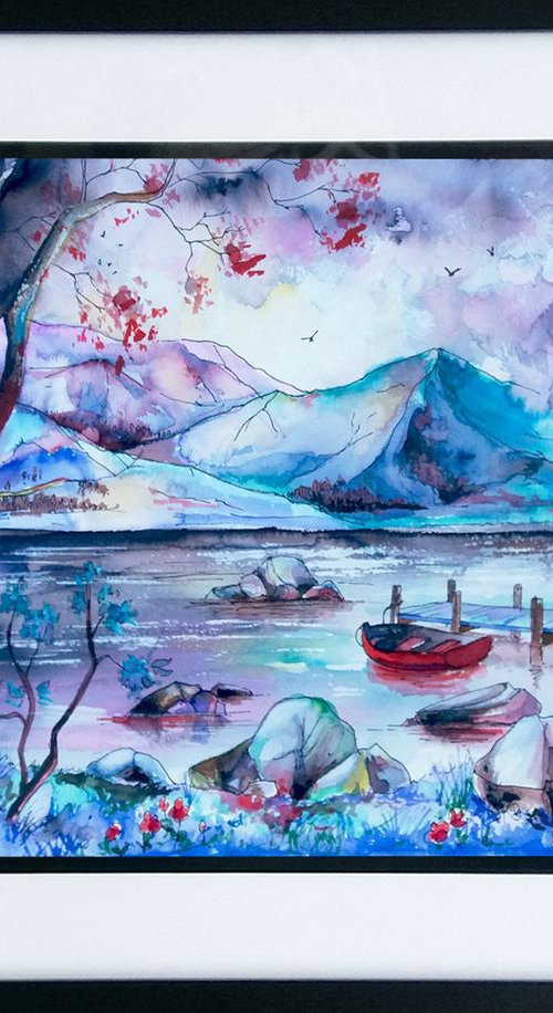The Lake District  - 'A Splendid spot' - Framed Art by Andrew Alan Johnson