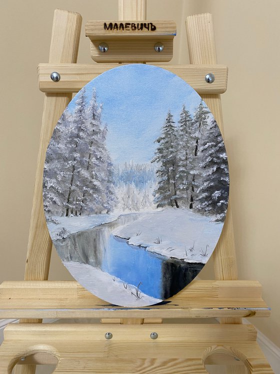 Pure Winter, 30 х 40 cm, oil on canvas