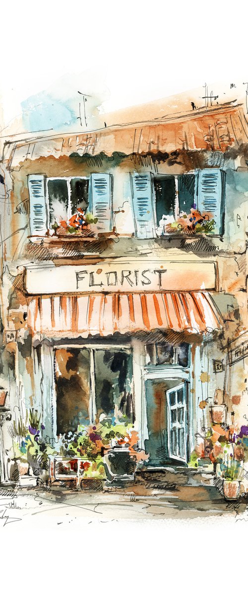 Flowers shop - European Architecture by Sophie Rodionov