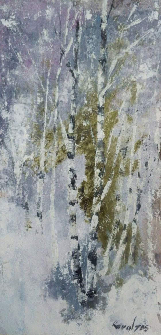 Birches in the winter