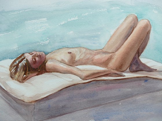 Reclining female nude