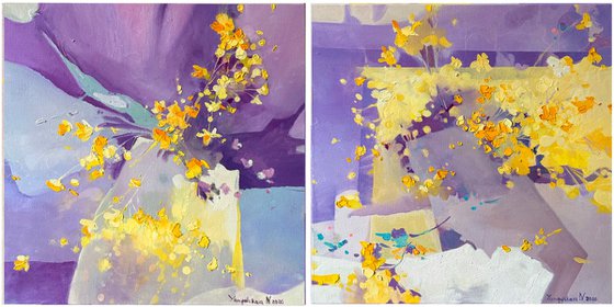 Echoes of Summer Sun. Diptych II