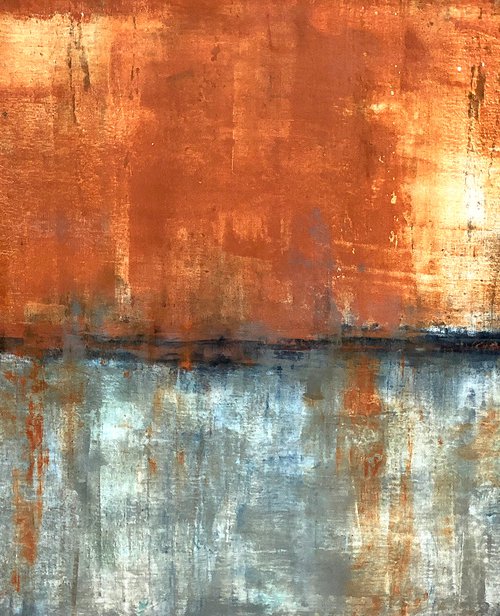 Rusted Concrete (80x42in) by Robert  Tillberg