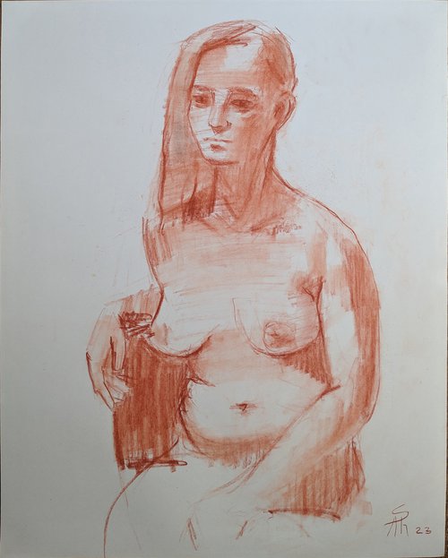 Seated Nude by Ara Shahkhatuni