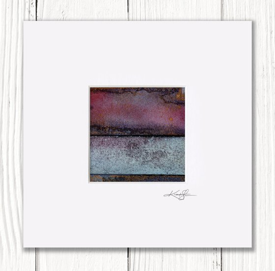 Abstract Harmony Collection 1 - 3 Abstract Paintings in mats by Kathy Morton Stanion