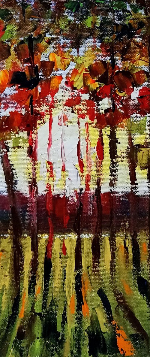 Impression. By the river by Oleh Rak
