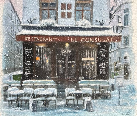 Le Consulat cafe winter