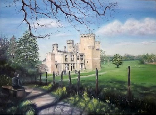Belsay Castle in Spring by Gillian Coates