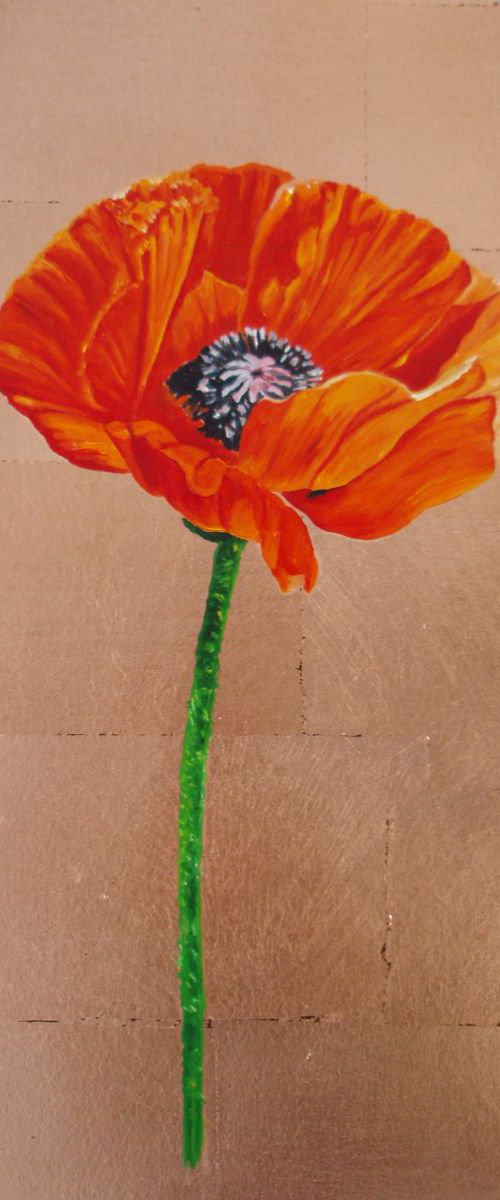 "Orange Poppy III" by Lorie Schackmann
