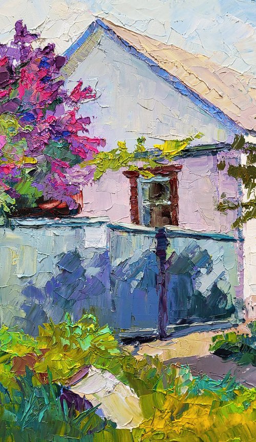 Lilac bush by Boris Serdyuk