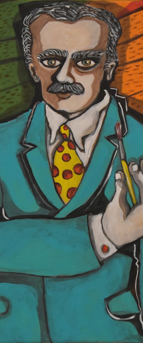 Man with a brush by Nagui