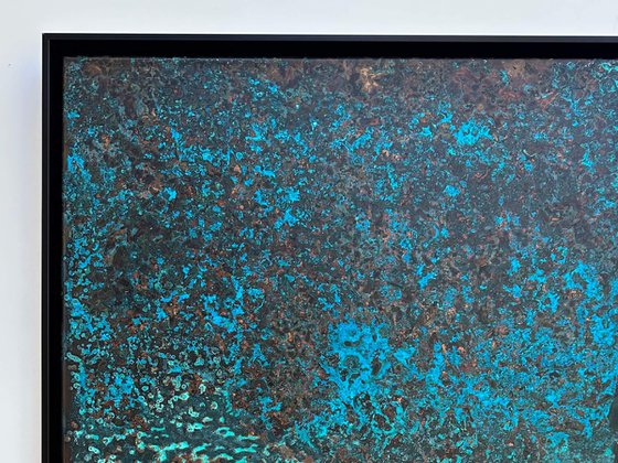 "The Blue Hour" Copper Patina Wall Art