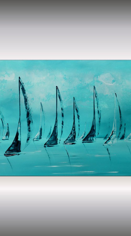 Blue Yachting by Edelgard Schroer