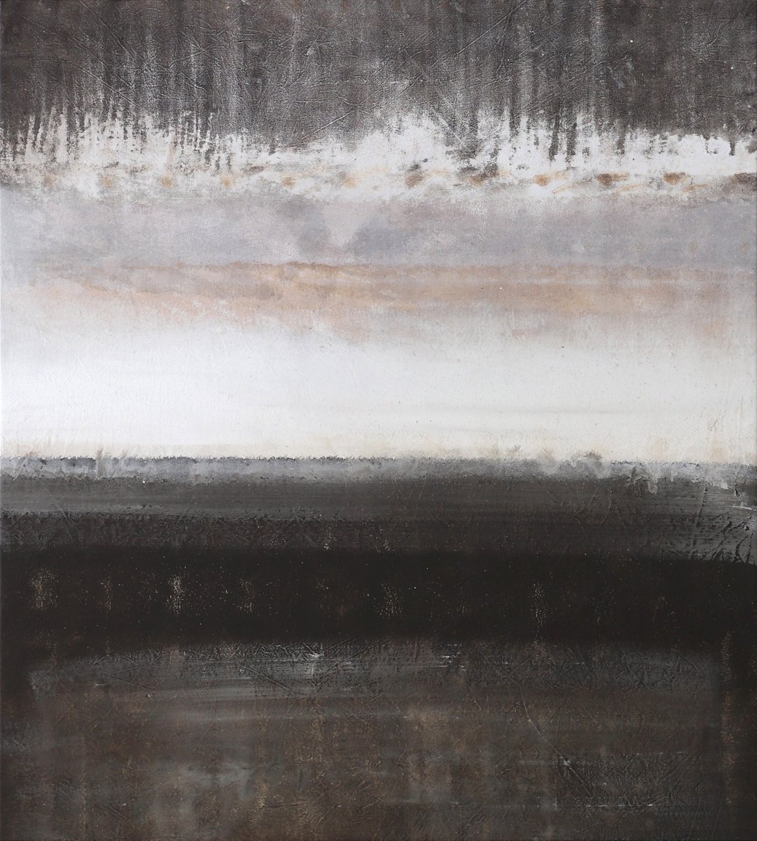 Abstract Acrylic Painting By Rokas Berziunas, 53 X 59", No. 19-3 (135 X 150 Cm), Original Artwork