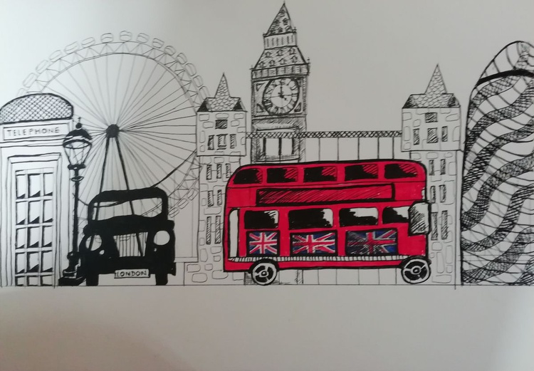 23+ London Skyline Drawing - Kemprot Blog