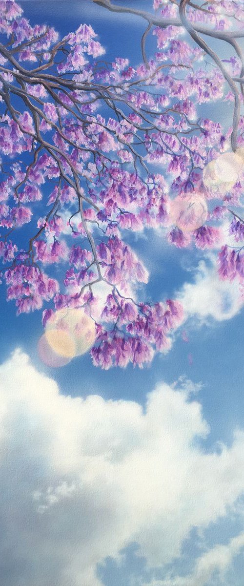 Ciel de Jacaranda (69.5 x 96cm) by David Tracey