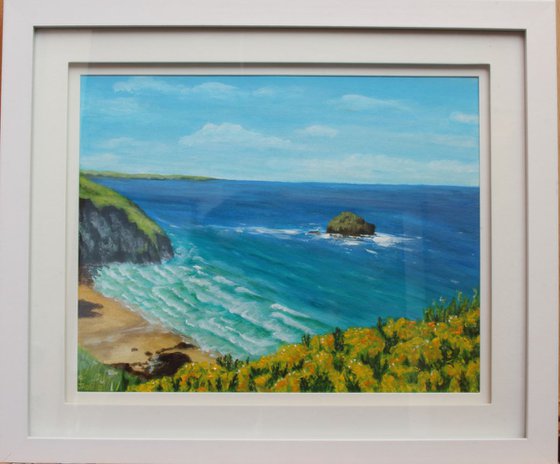 Trebarwith strand - painting commission