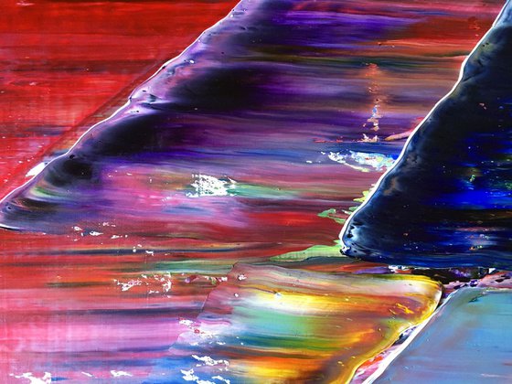 "Angling For You" - FREE USA SHIPPING - Original PMS Oil Painting On Canvas - 24" x 12"