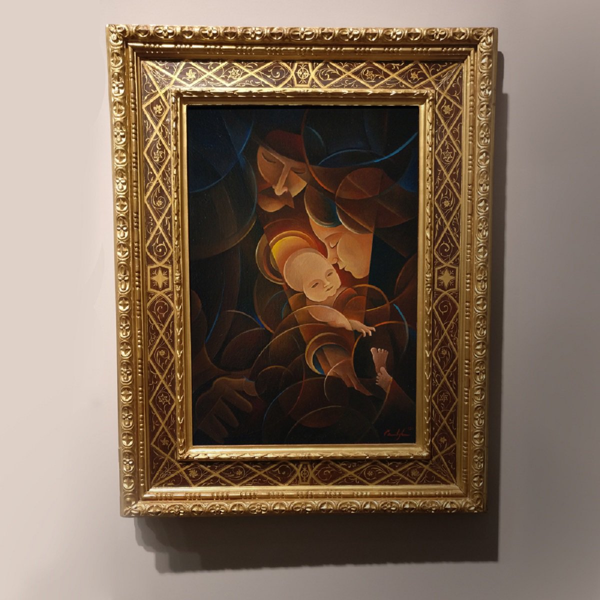 Sagrada familia - Oil on canvas, 40 x 60 cm - Op.120 (2020) by Martin Cambriglia