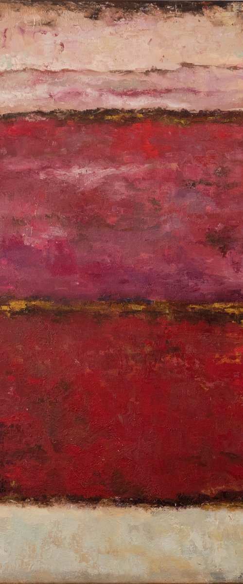 Old Wall. Large oil painting with frame by Anastasia Antia