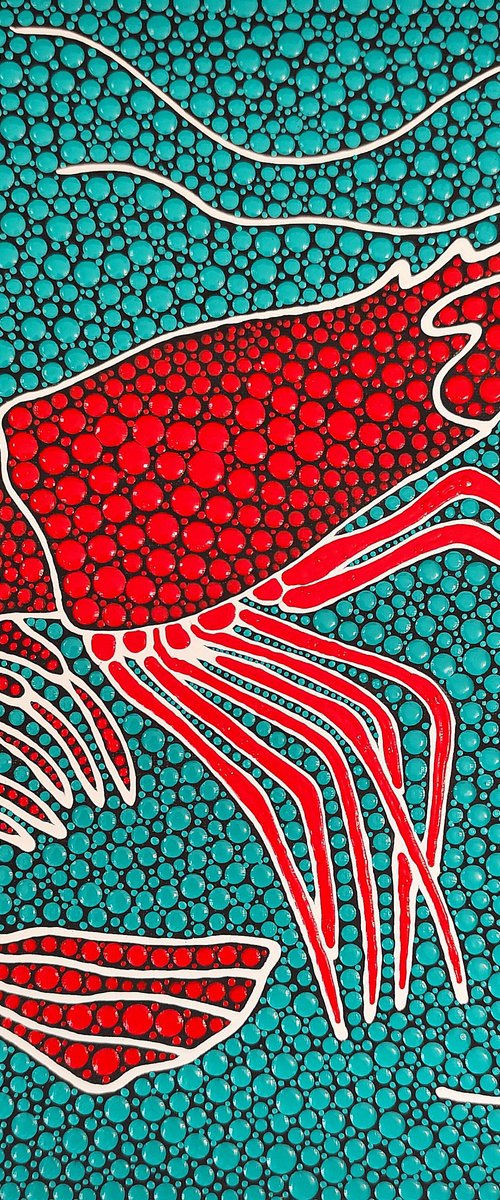 Red Shrimp by Oxana Lazari