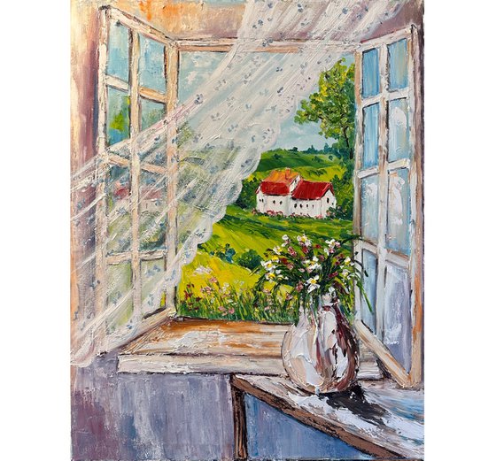 Open window with Flowers