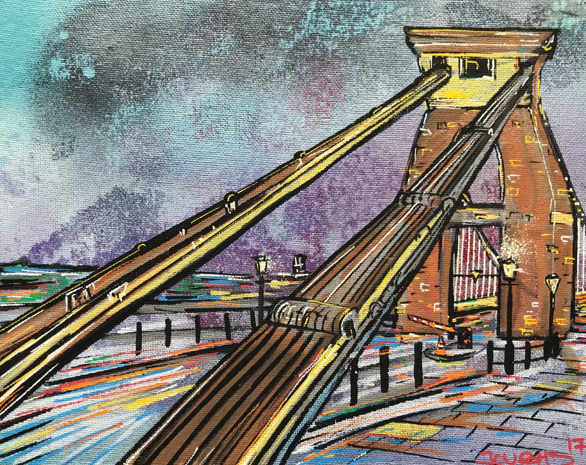 Clifton Suspension Bridge - Mini painting by John Curtis