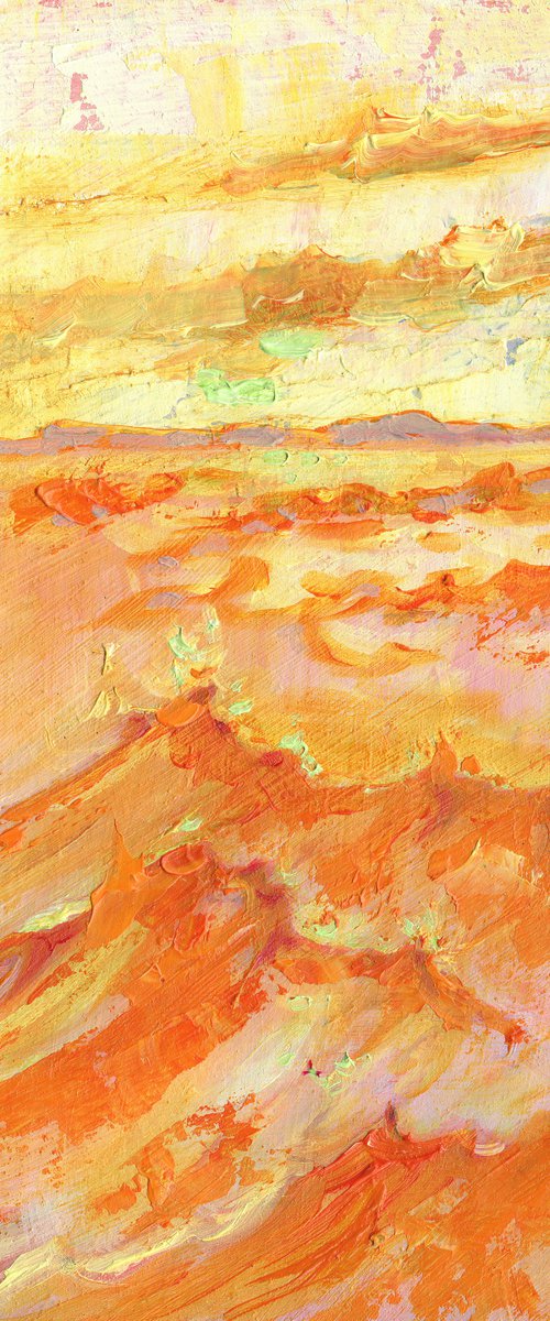 Tangerine Seascape by Mary Kemp