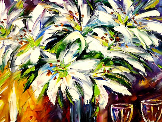 Still Life With White Lilies