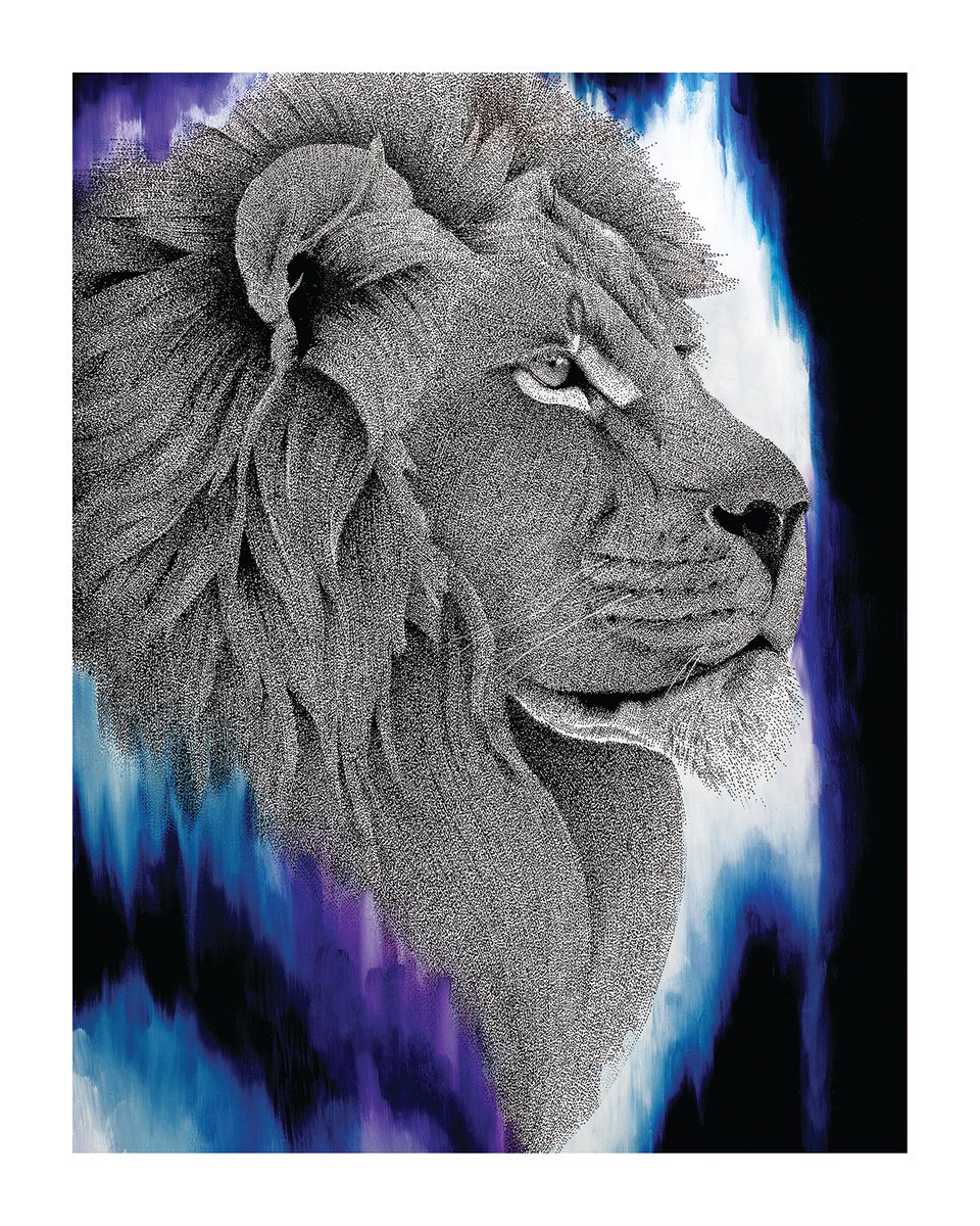 Dreamy Big Cats - Lion by Kelsey Emblow