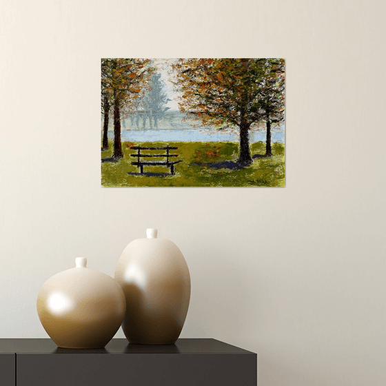 Park Bench in Autumn