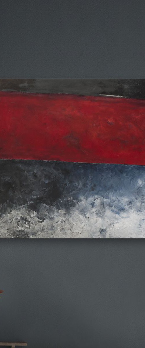 Redgray Landscape by Ulugbek Doschanov