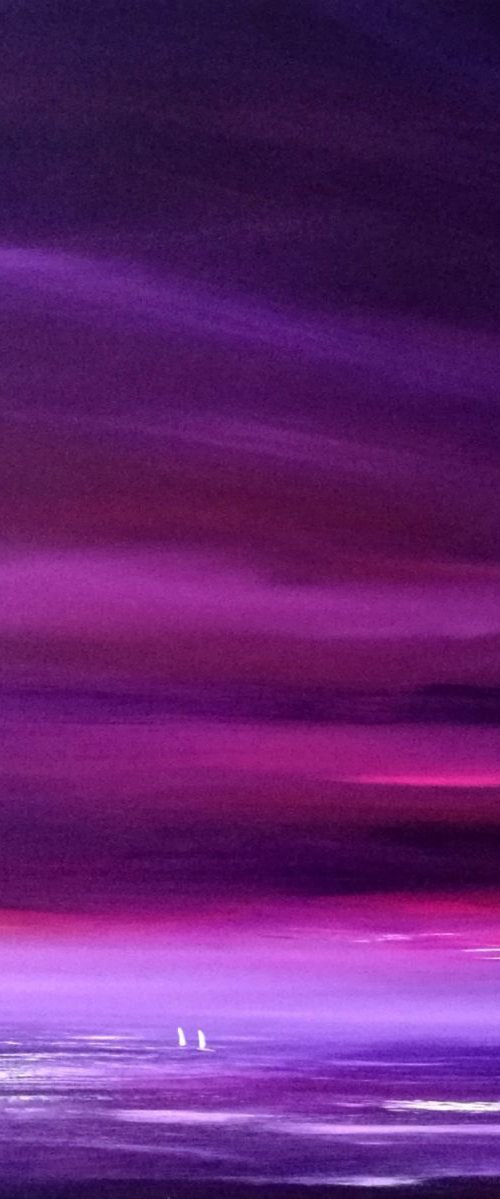 Seascape - Friendship in Purple by Mel Graham