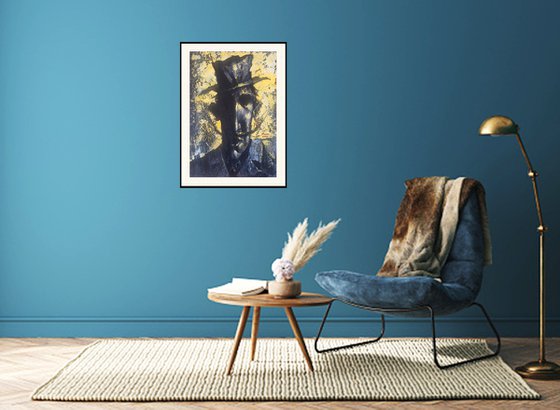 look from the inside (34x50cm, Acrylic/canvas, ready to hang)