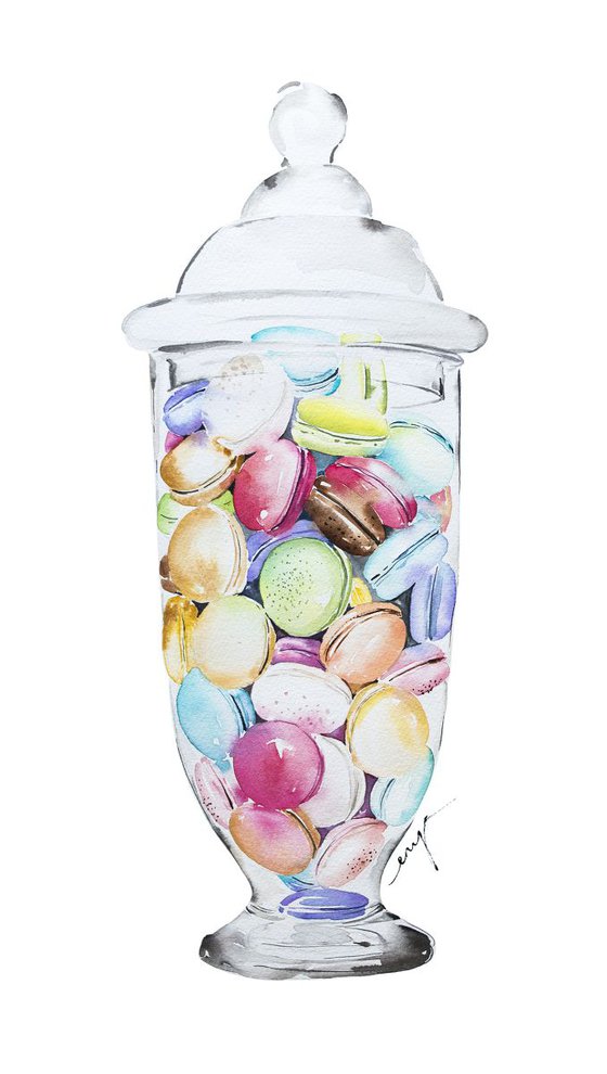 Macarons jar