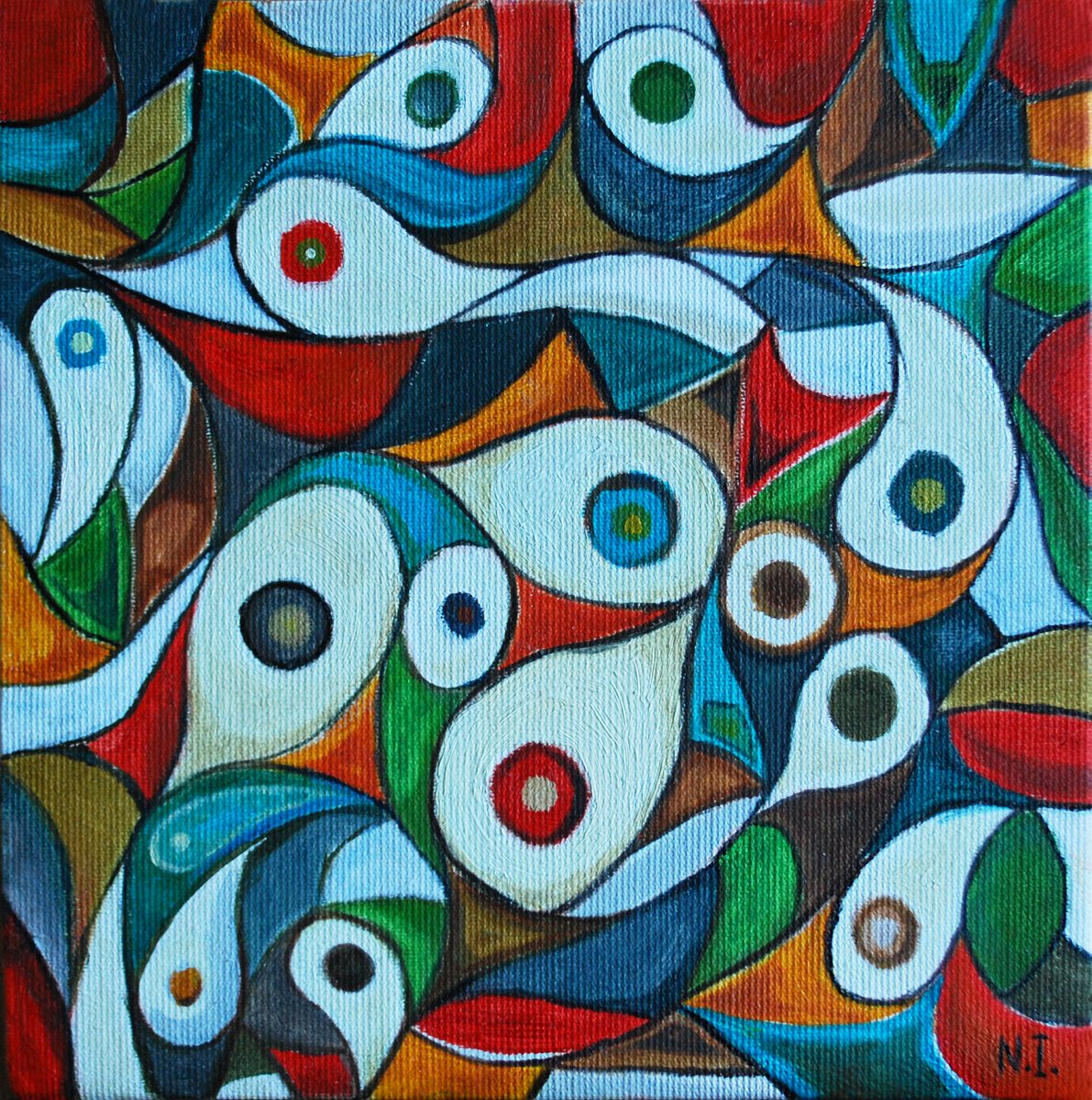 Upstream Ii By Nikola Ivanovic, 8 X 8, Artwork For Sale On Artfinder