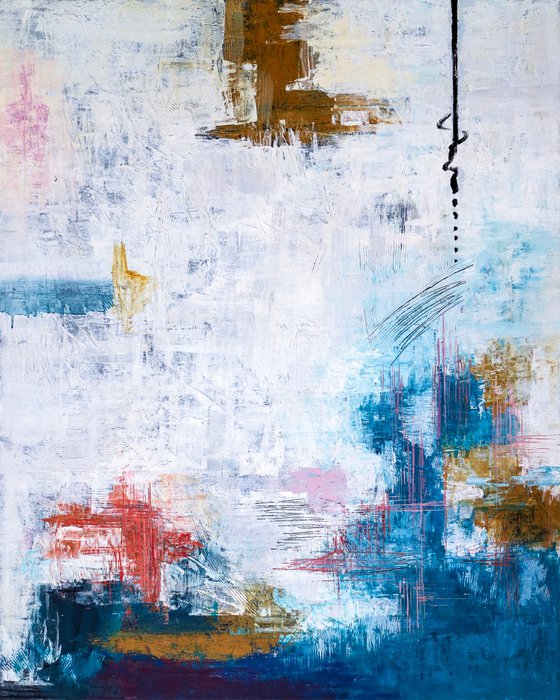 Blue turquoise (32"x40" | 81x101 cm)