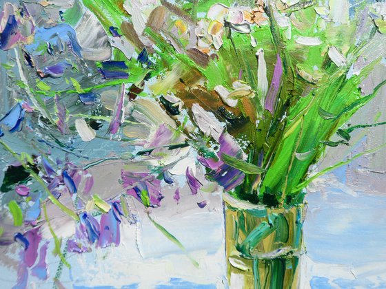 " Still life of wildflowers "